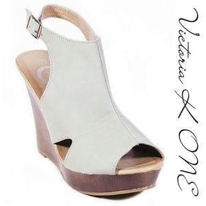 Tory K Women Wedge Sandals, HW-2080, Gray